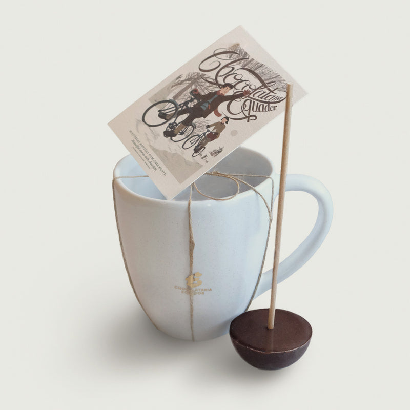Beige Mug with Dark Chocolate Petit Bâton