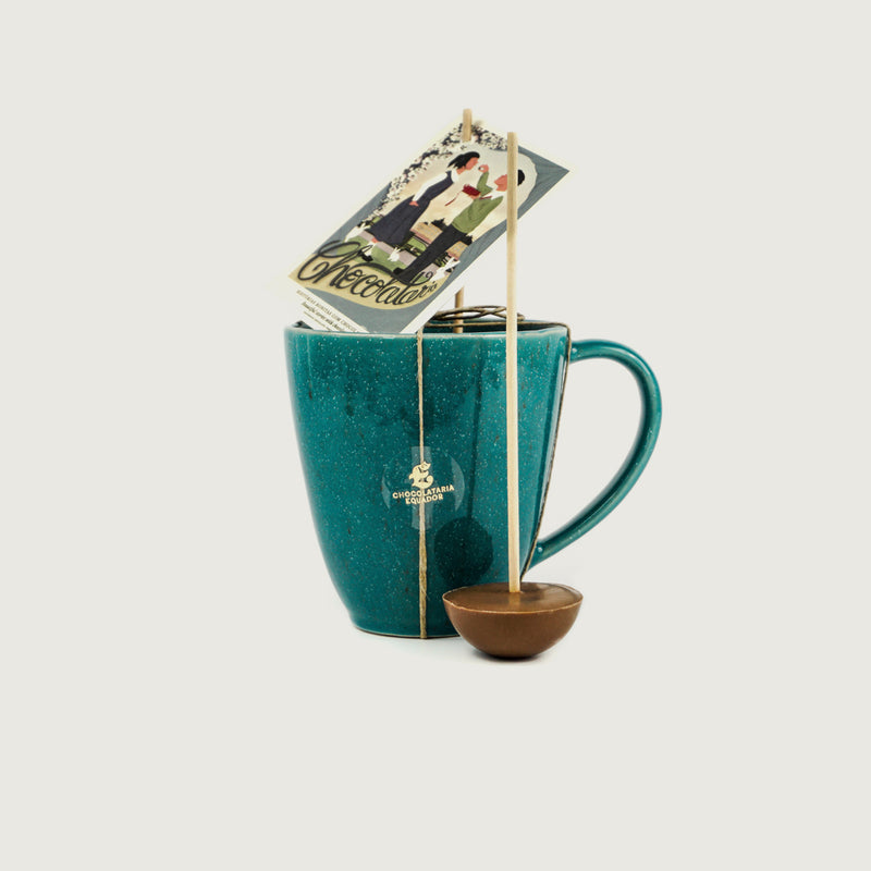 Emerald Mug with Dark Chocolate Petit Bâton