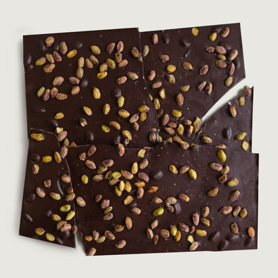 chocolate com pistache e flor de sal