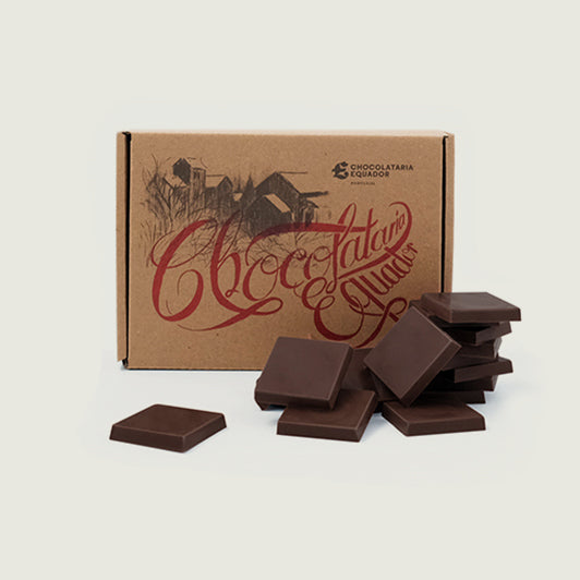 Mosaicos de Chocolate Negro 83% Cacao São Tomé