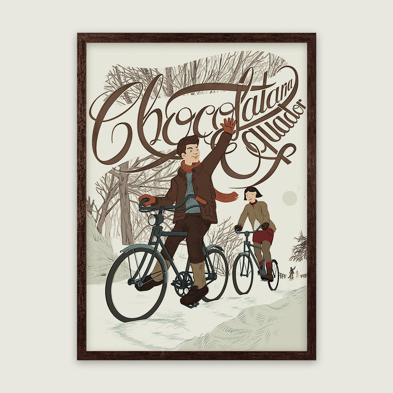 Poster "The bike ride"